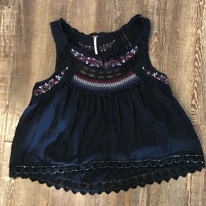 Free People | XS | Embellished & Embroidered Tank